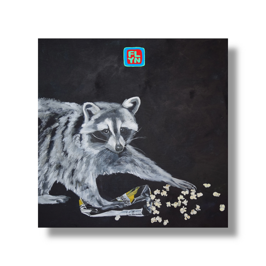 Latenight Snack Raccoon Sticker