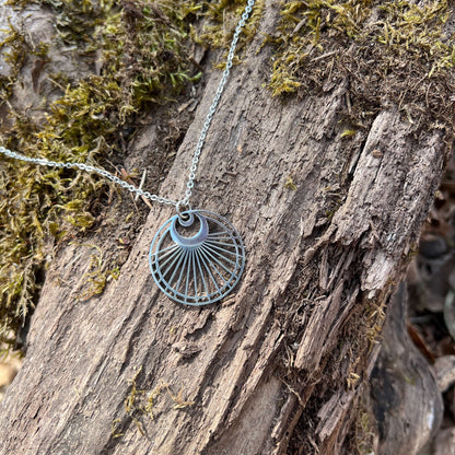 Lunar Radiance Moon Pendant Necklace