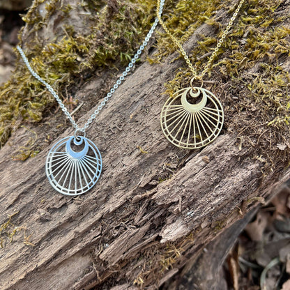 Lunar Radiance Moon Pendant Necklace