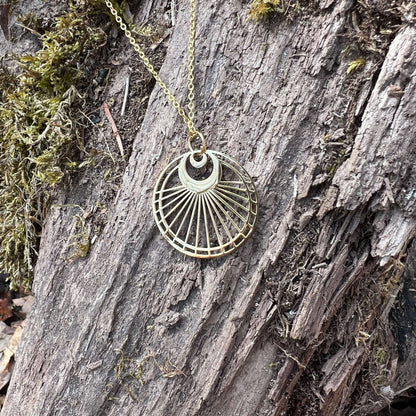 Lunar Radiance Moon Pendant Necklace