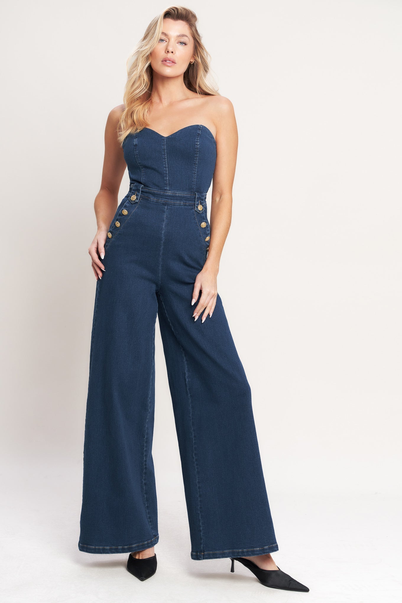 NEXT LEVEL DENIM JUMPSUIT
