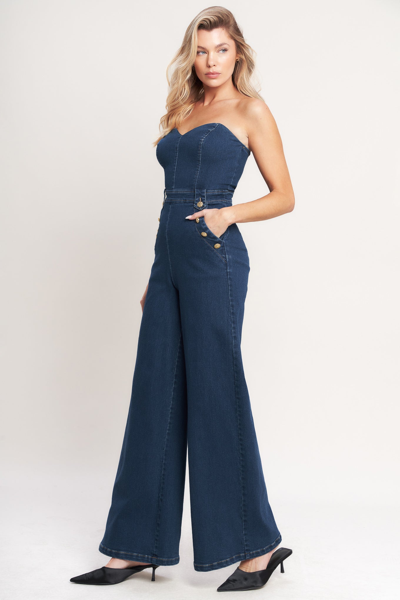 NEXT LEVEL DENIM JUMPSUIT