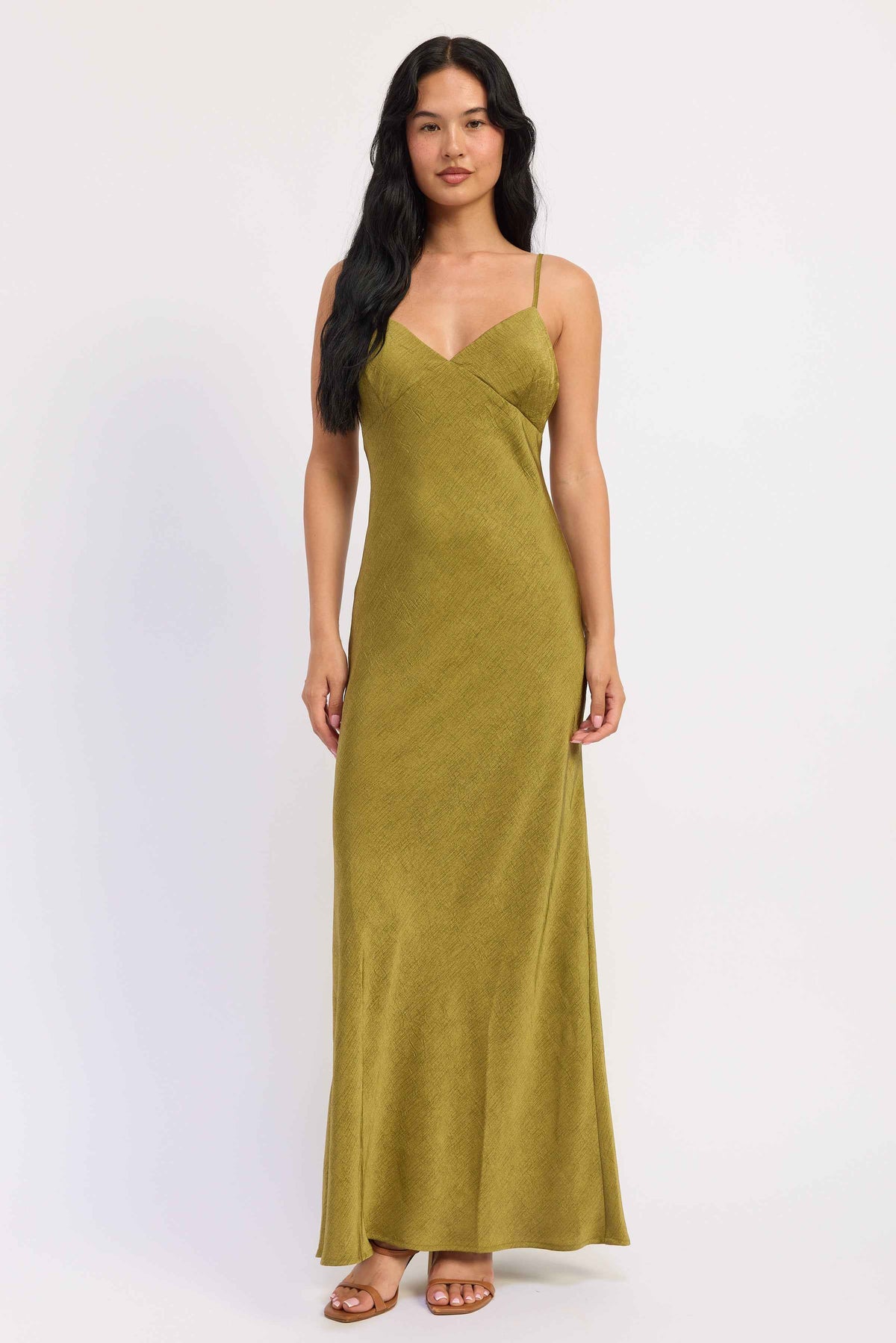 Amara Satin Maxi Dress