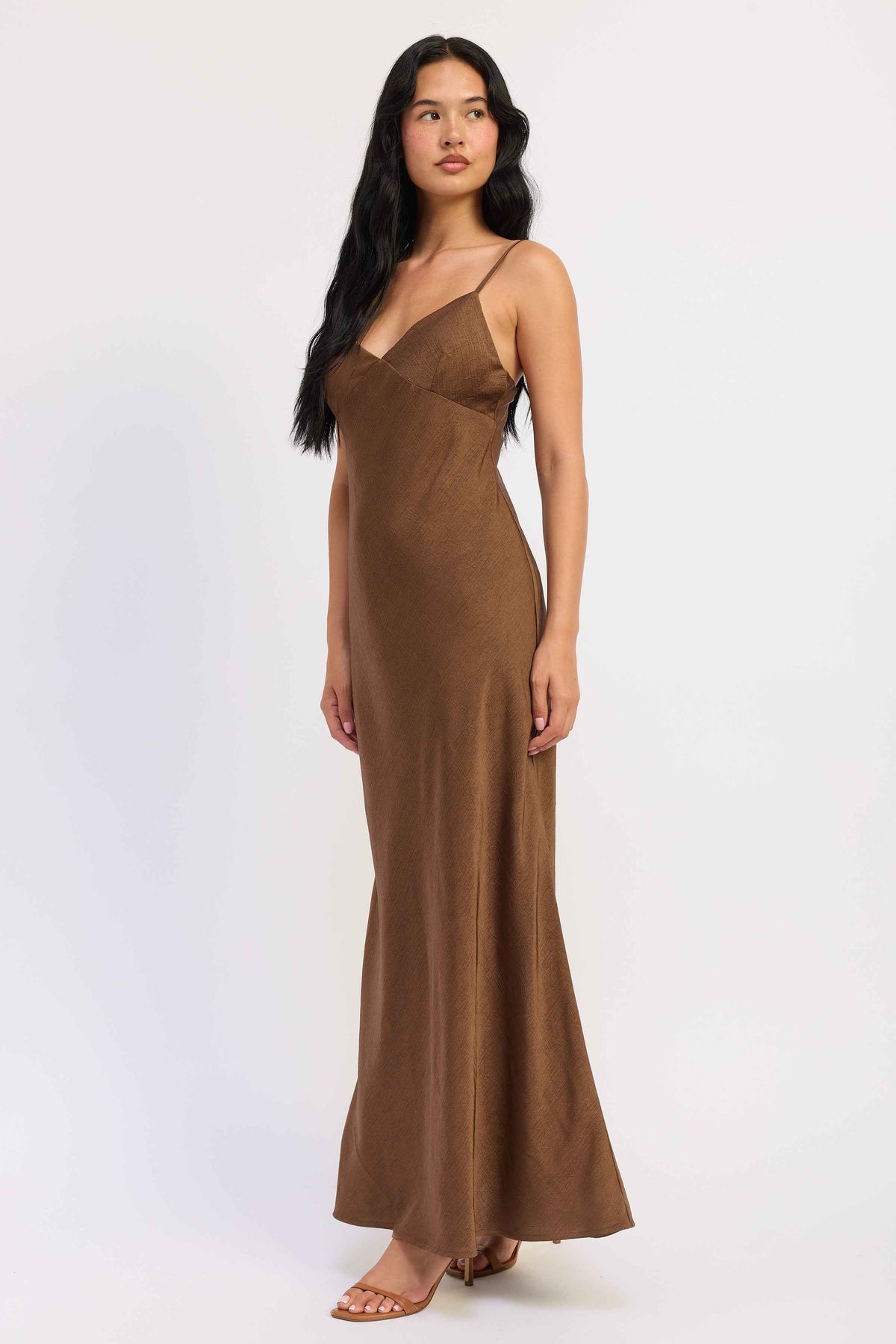 Amara Satin Maxi Dress