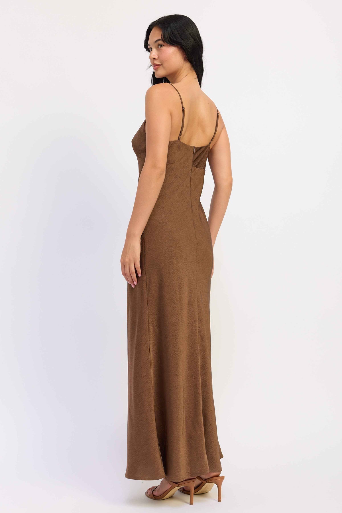 Amara Satin Maxi Dress