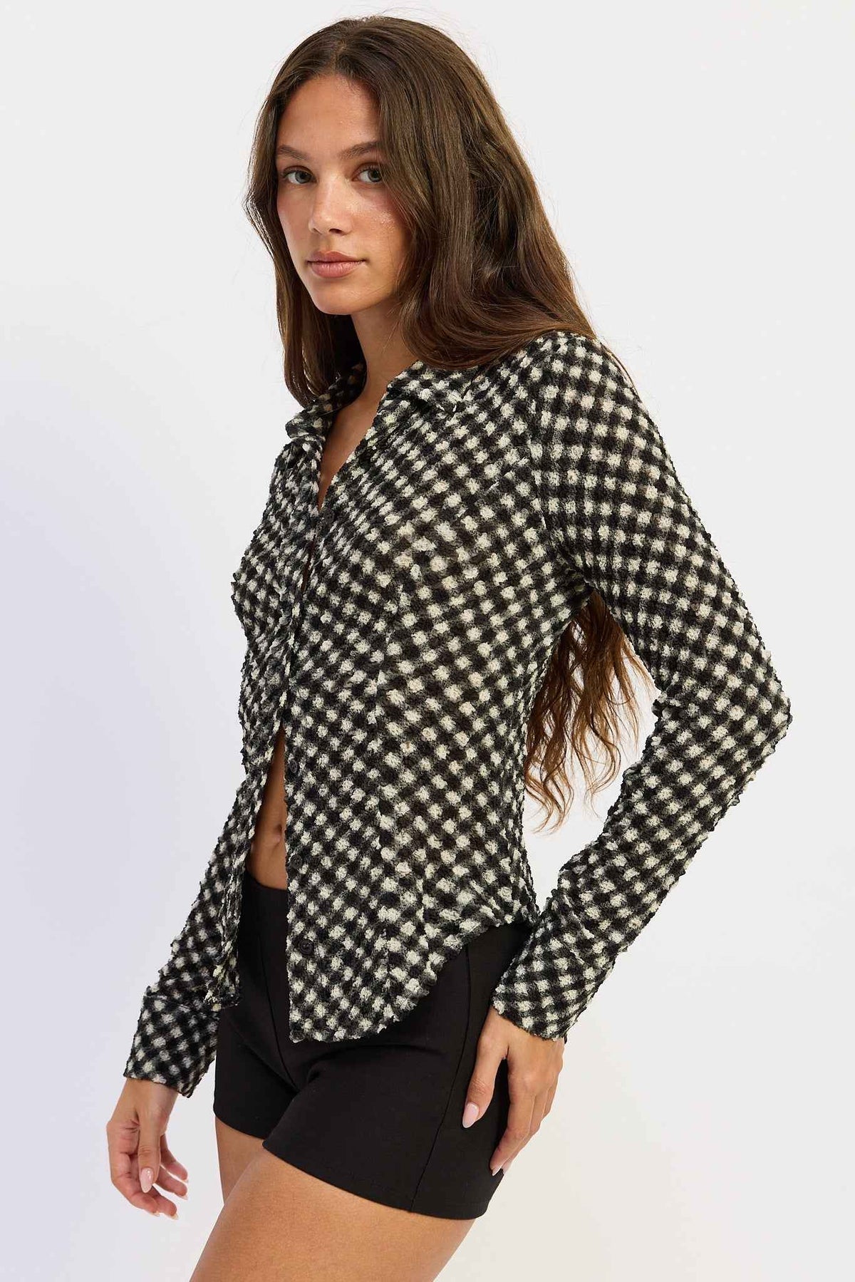 Opaline Button Up Top