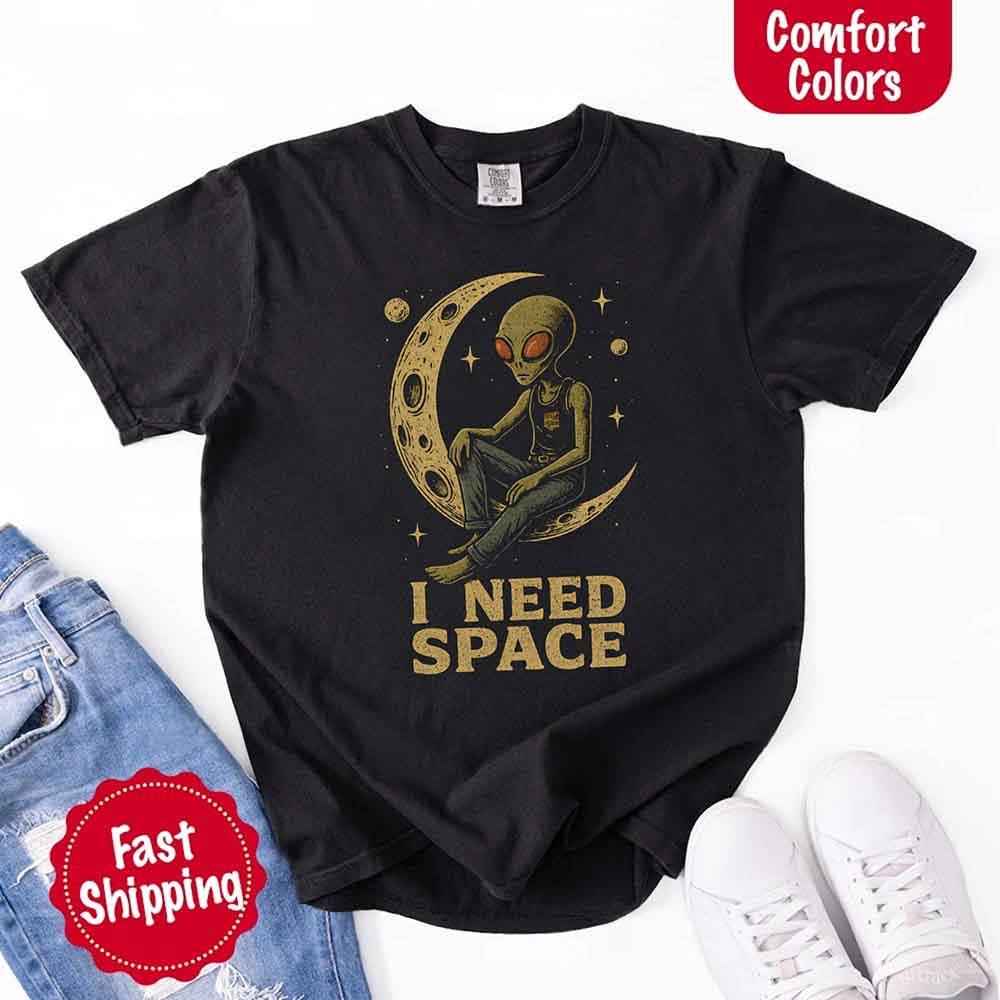 I Need Space Tee – Gothic Alternative Unisex Comfort Colors Shirt