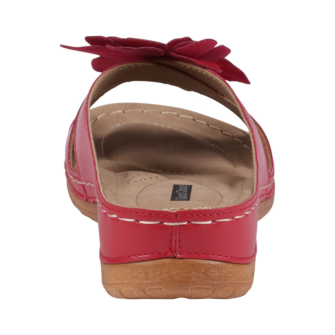 Women's Joy Coral Flower Flat Sandals