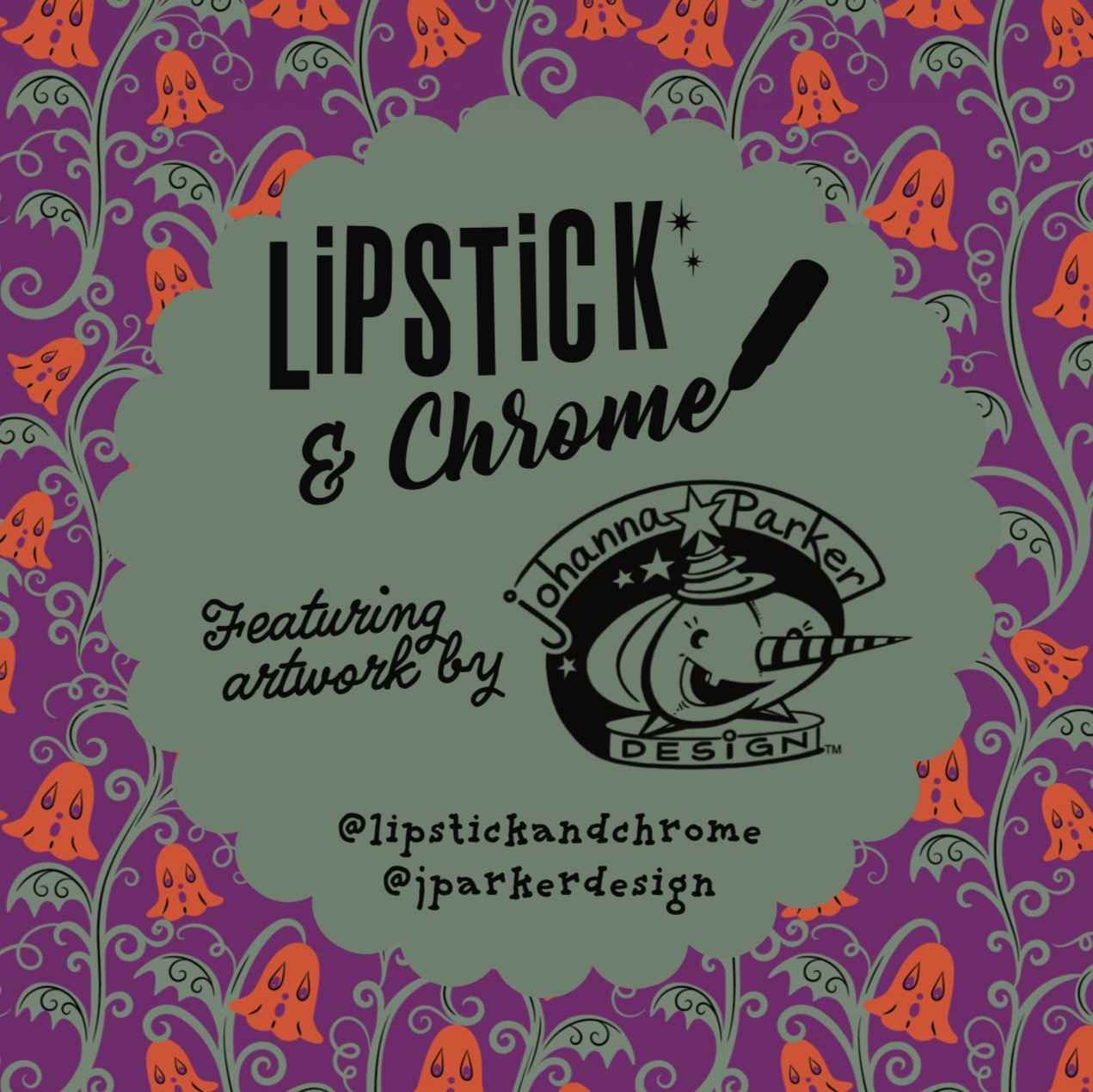 Peeking Petalluna Brooch by Johanna Parker x Lipstick & Chrome -ORANGE