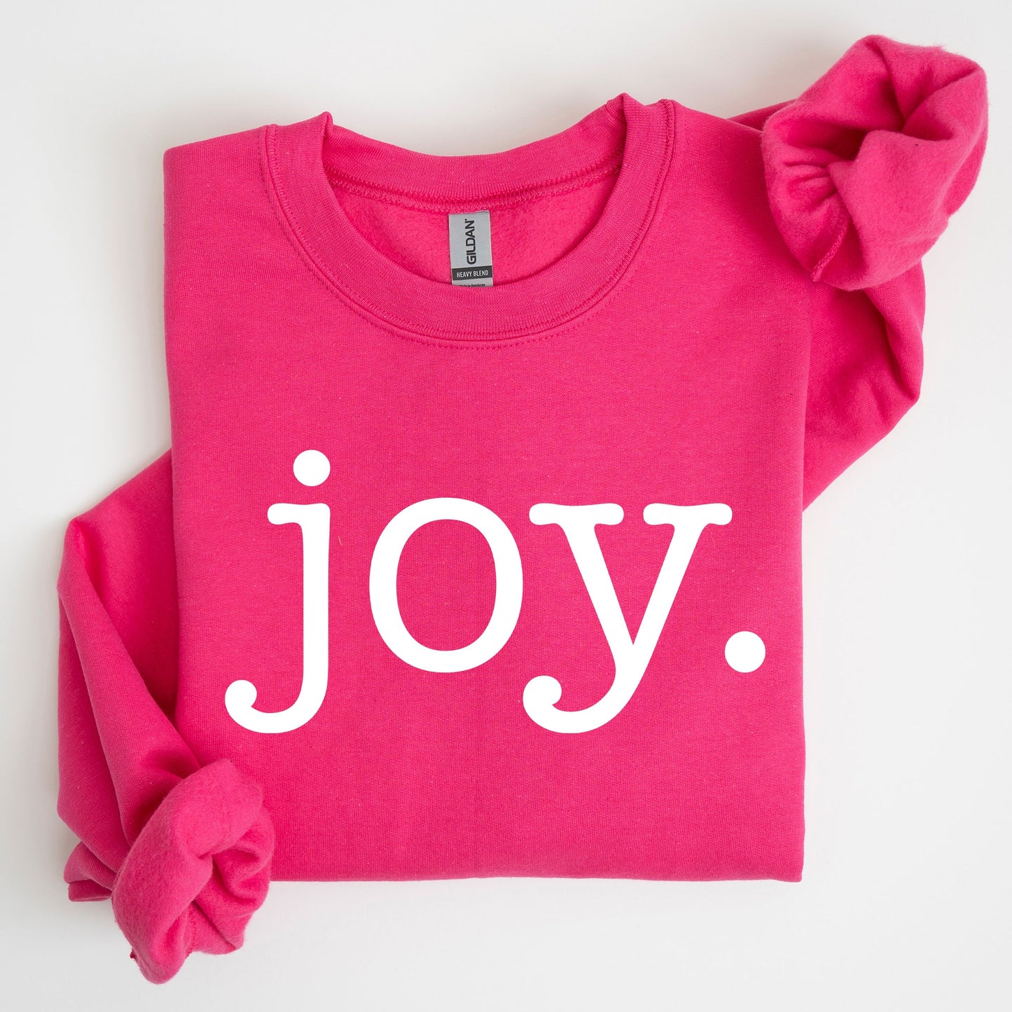 Joy, Classic Minimalist, Christmas, Winter, Snow, Santa, Sweatshirt
