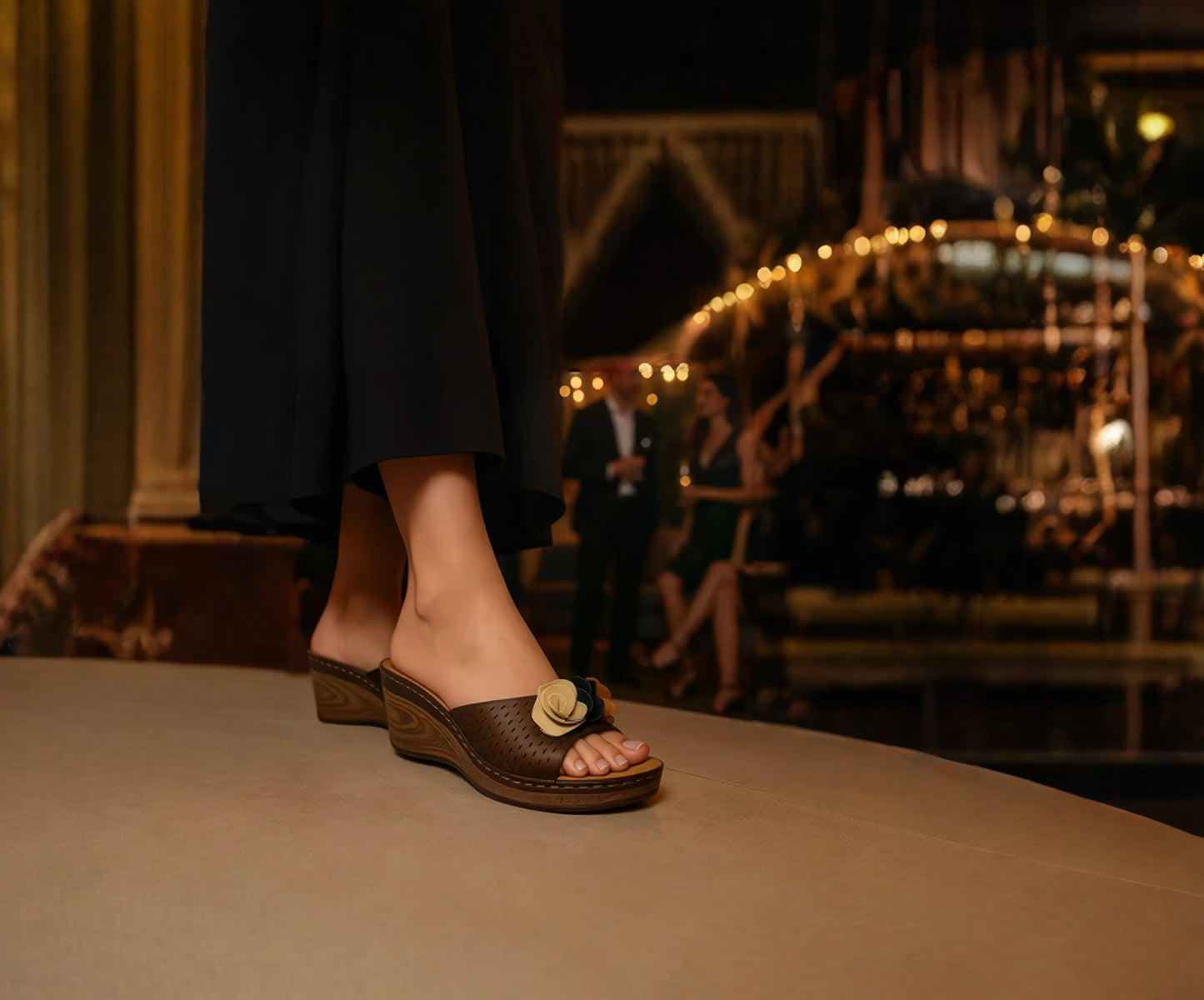 Women's Juliet Bronze Wedge Sandals