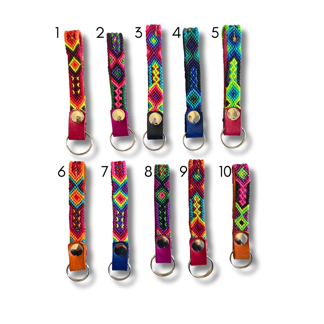 Friendship Leather Loop Key Chain - Mexico