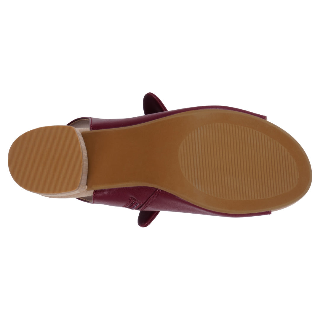 Women's Kimora Burgundy Heeled Sandals