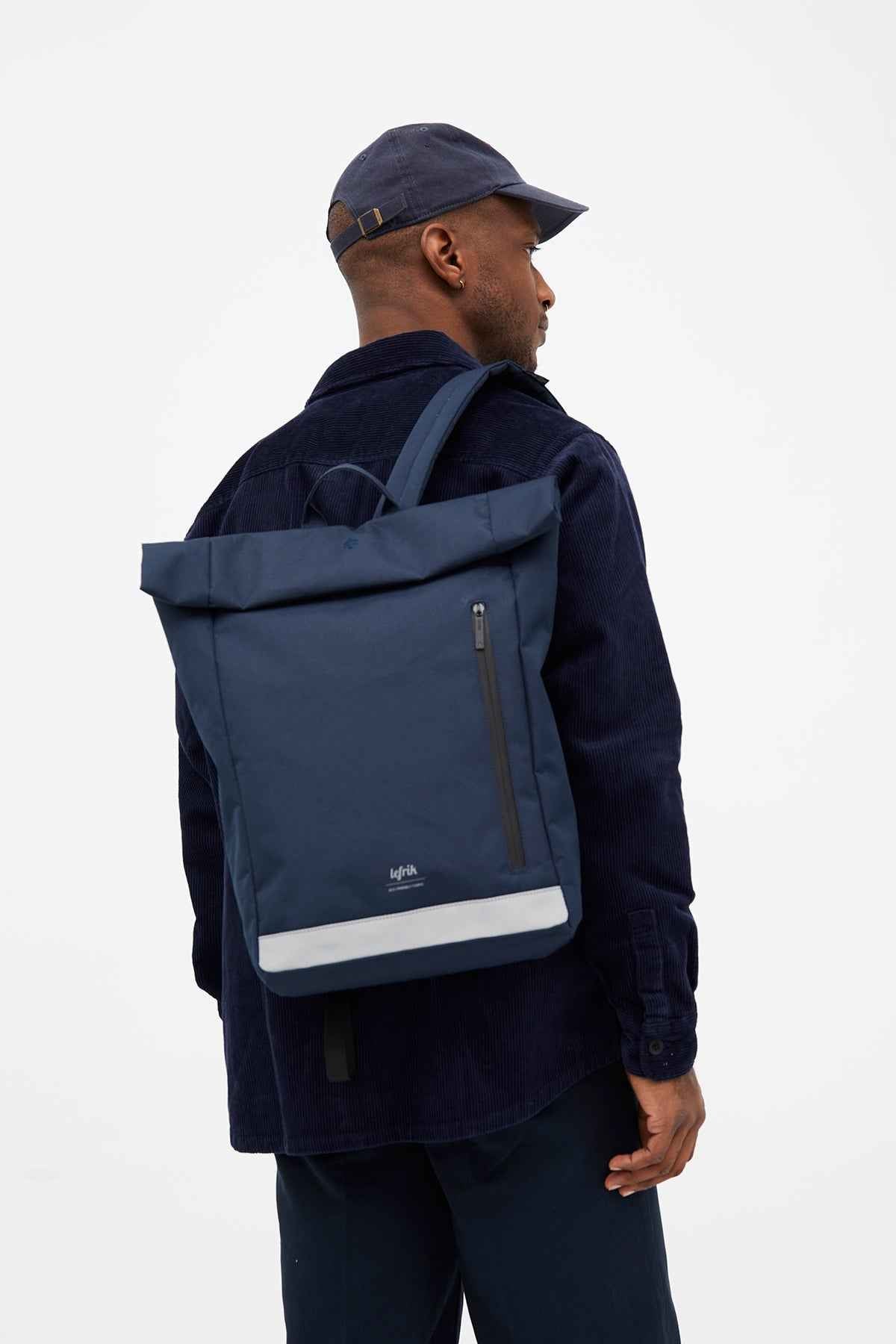 Roll Reflective Backpack Navy