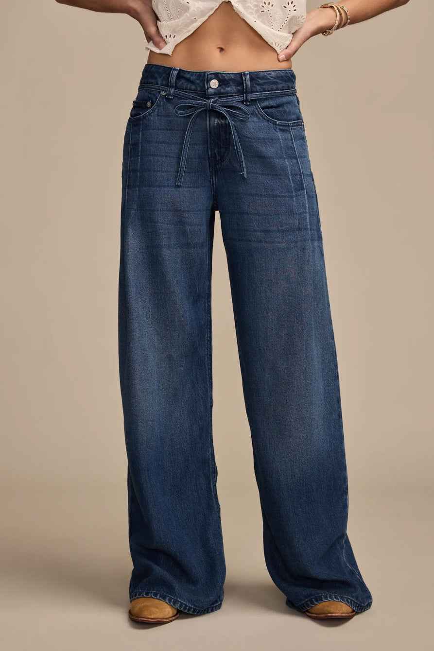 [146333-420] WOMENS LUCKY BRAND LUCKY LEGEND LIQUID DENIM LUXE PALAZZO