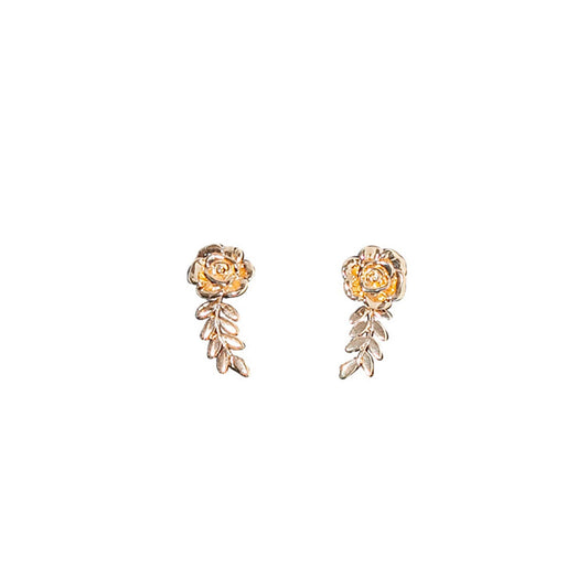 Amour Rose Floral Stud Earrings