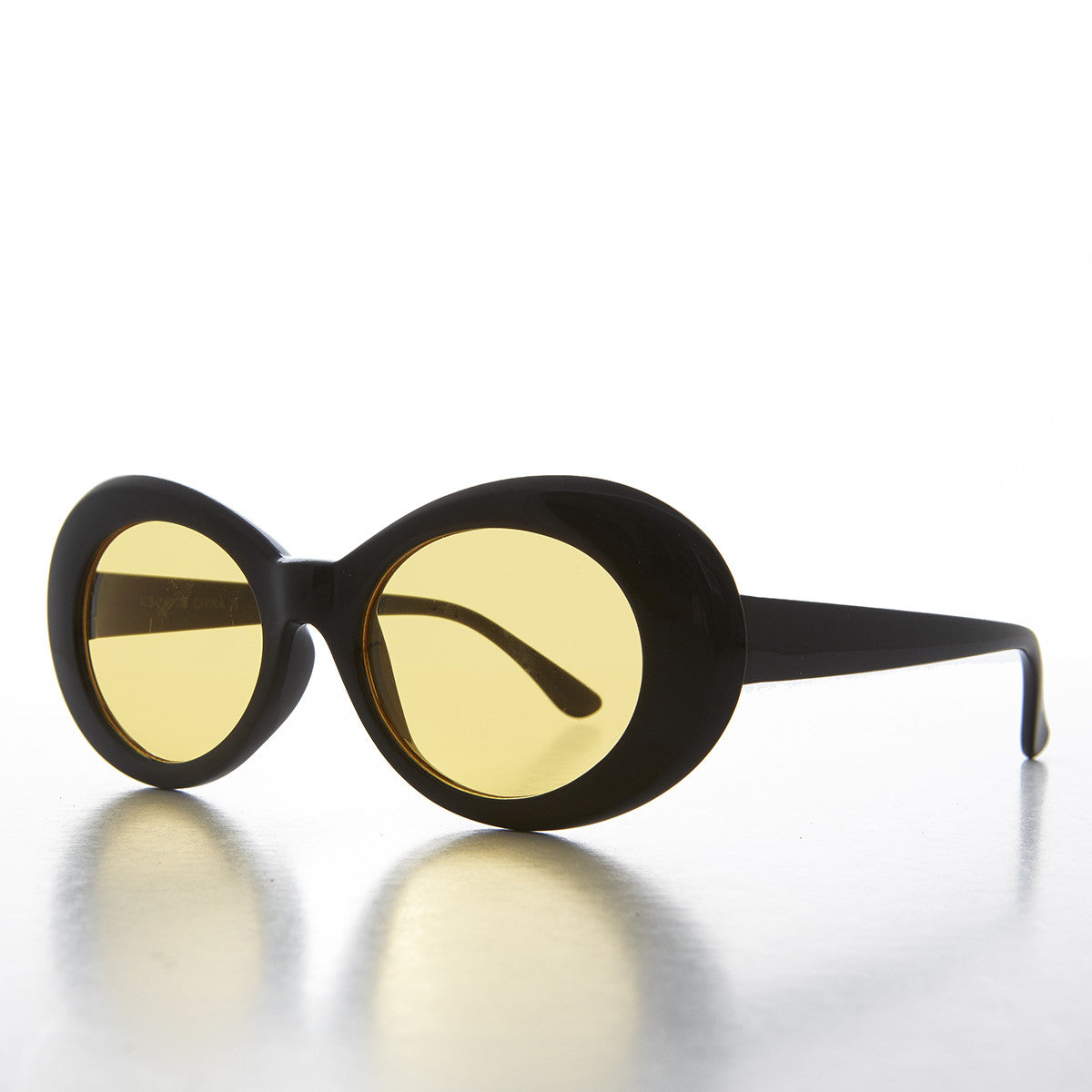 Colored Lens Oval Cat Eye Clout Sunglass - Lulu 4