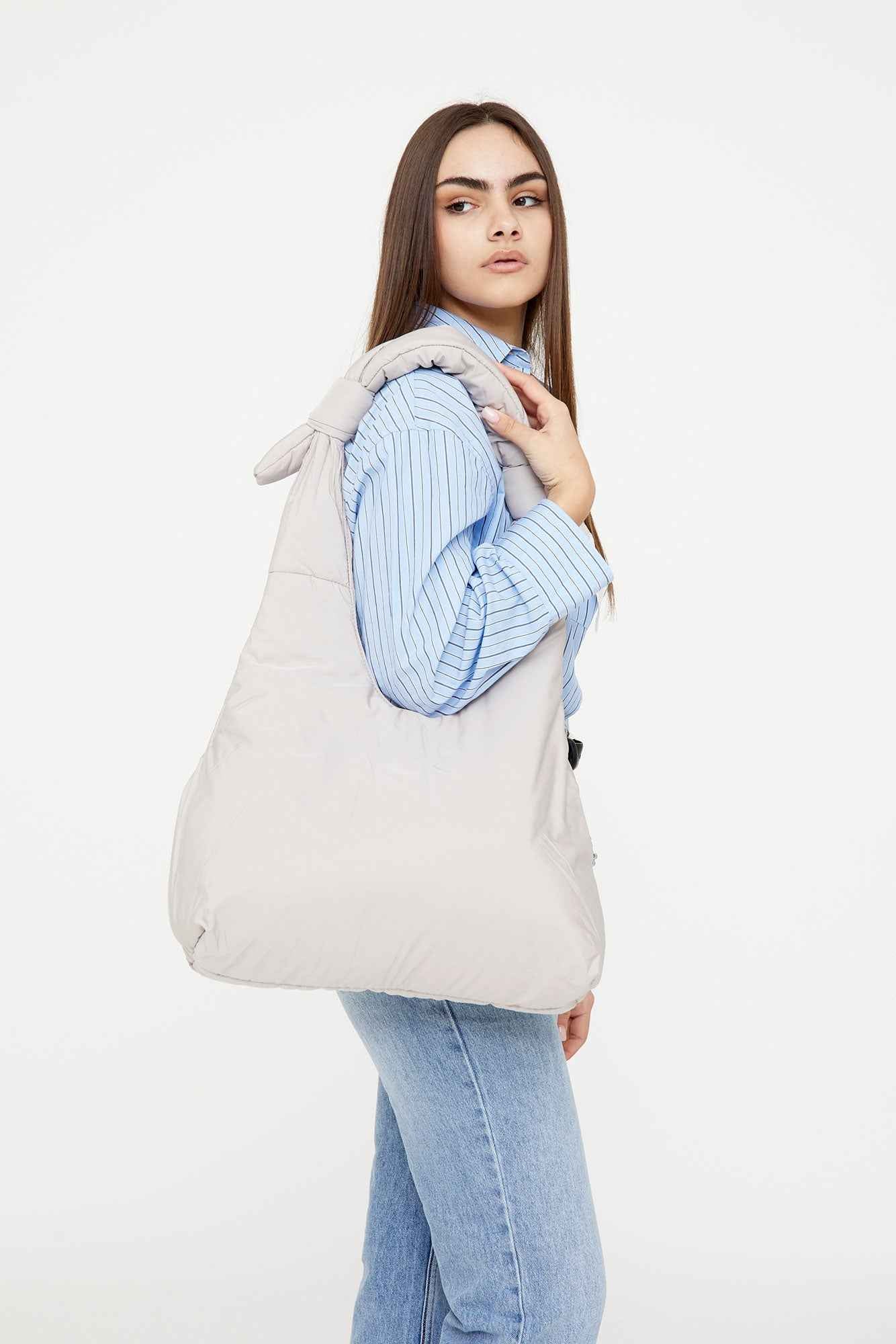 Biwa Puffy Bag Fossil
