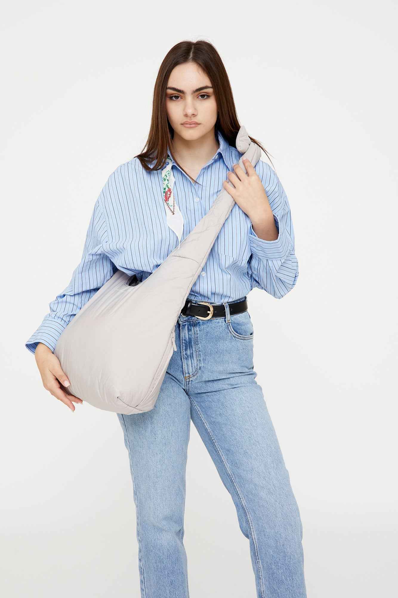 Biwa Puffy Bag Fossil