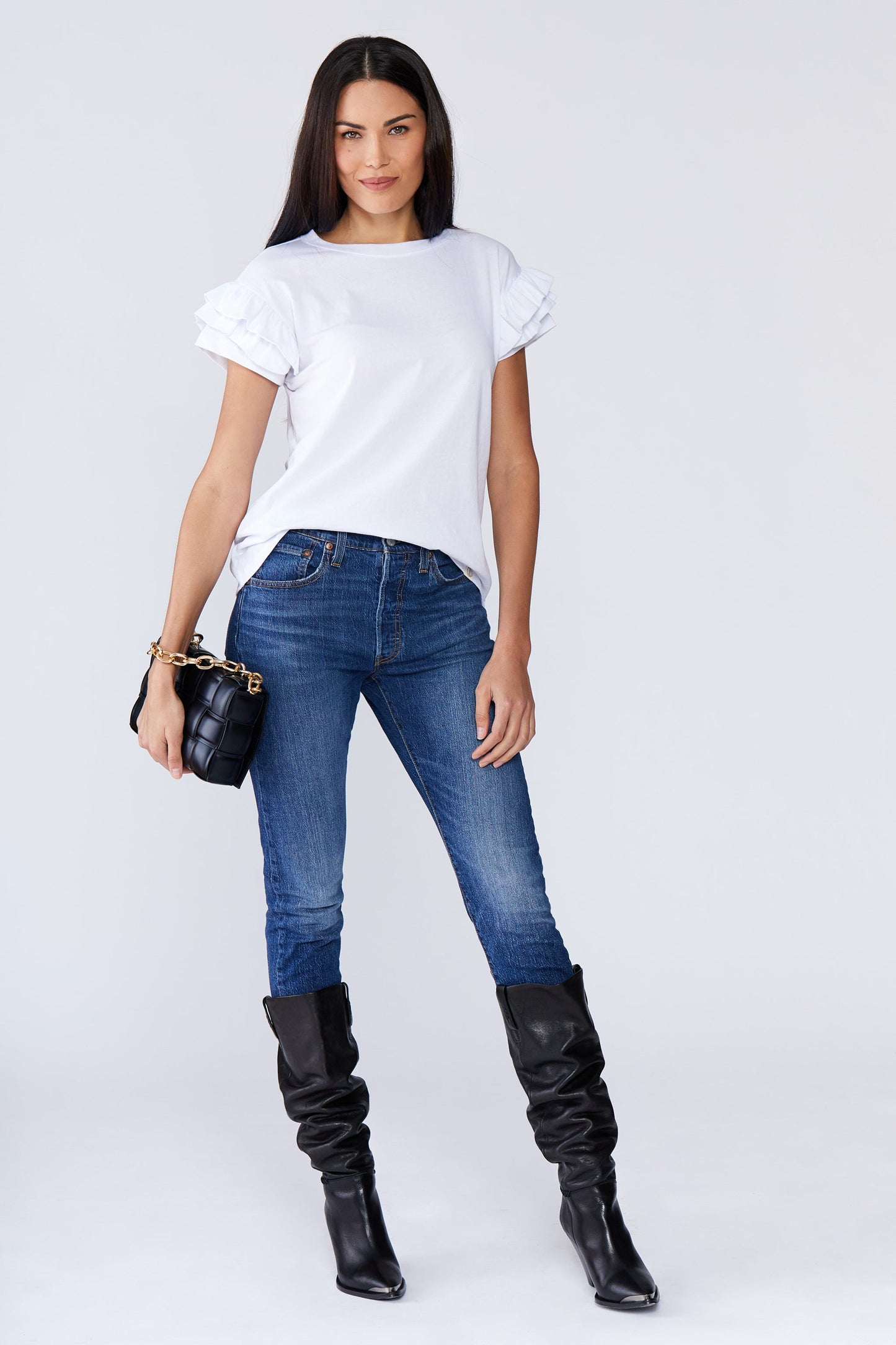 Ella Ruffle Sleeve Tee