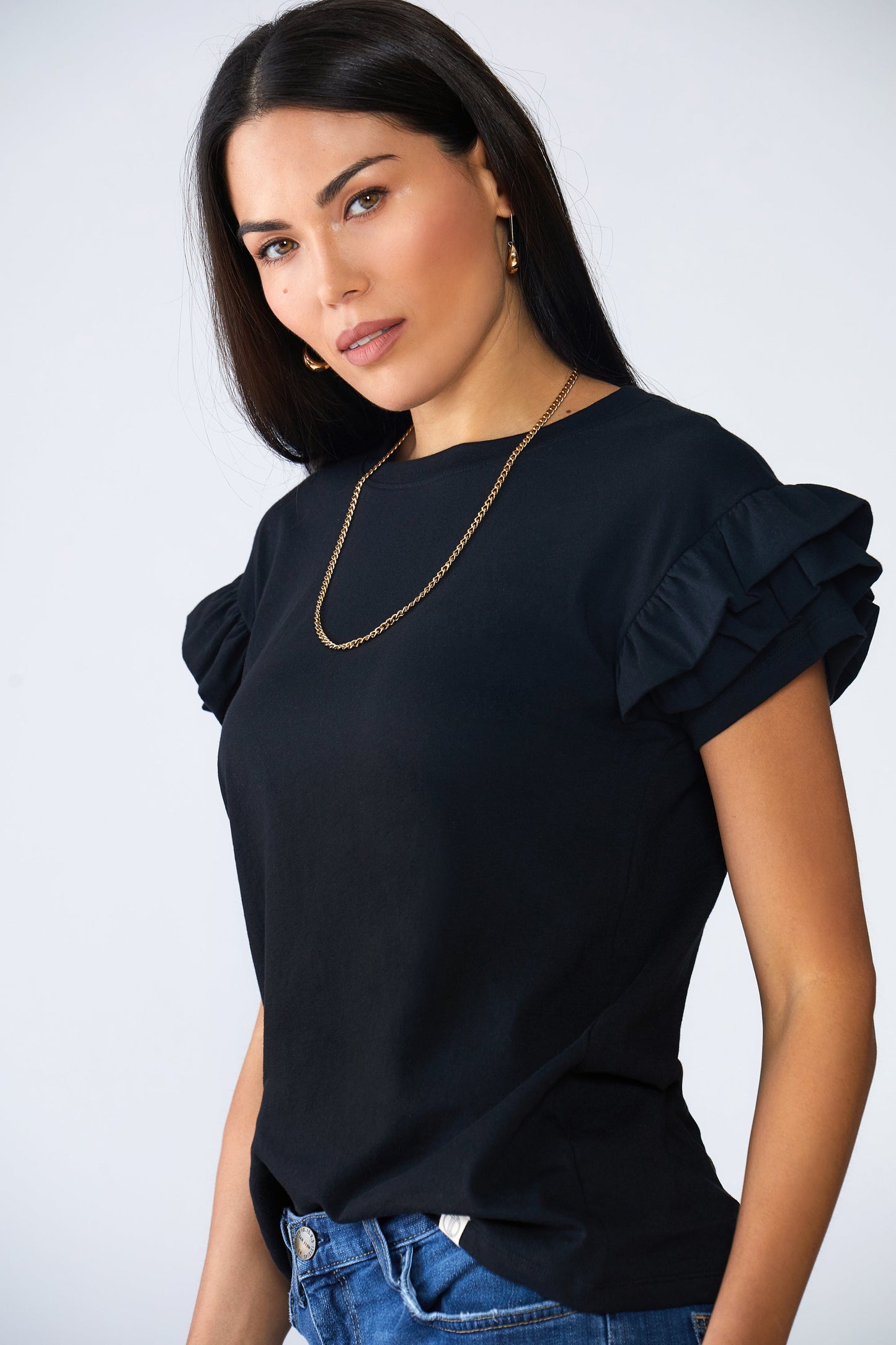 Ella Ruffle Sleeve Tee