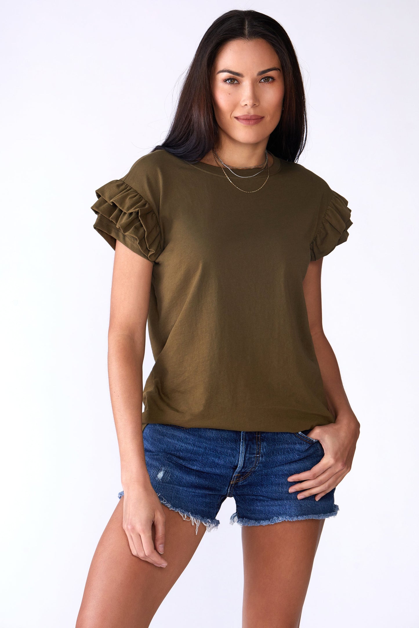 Ella Ruffle Sleeve Tee