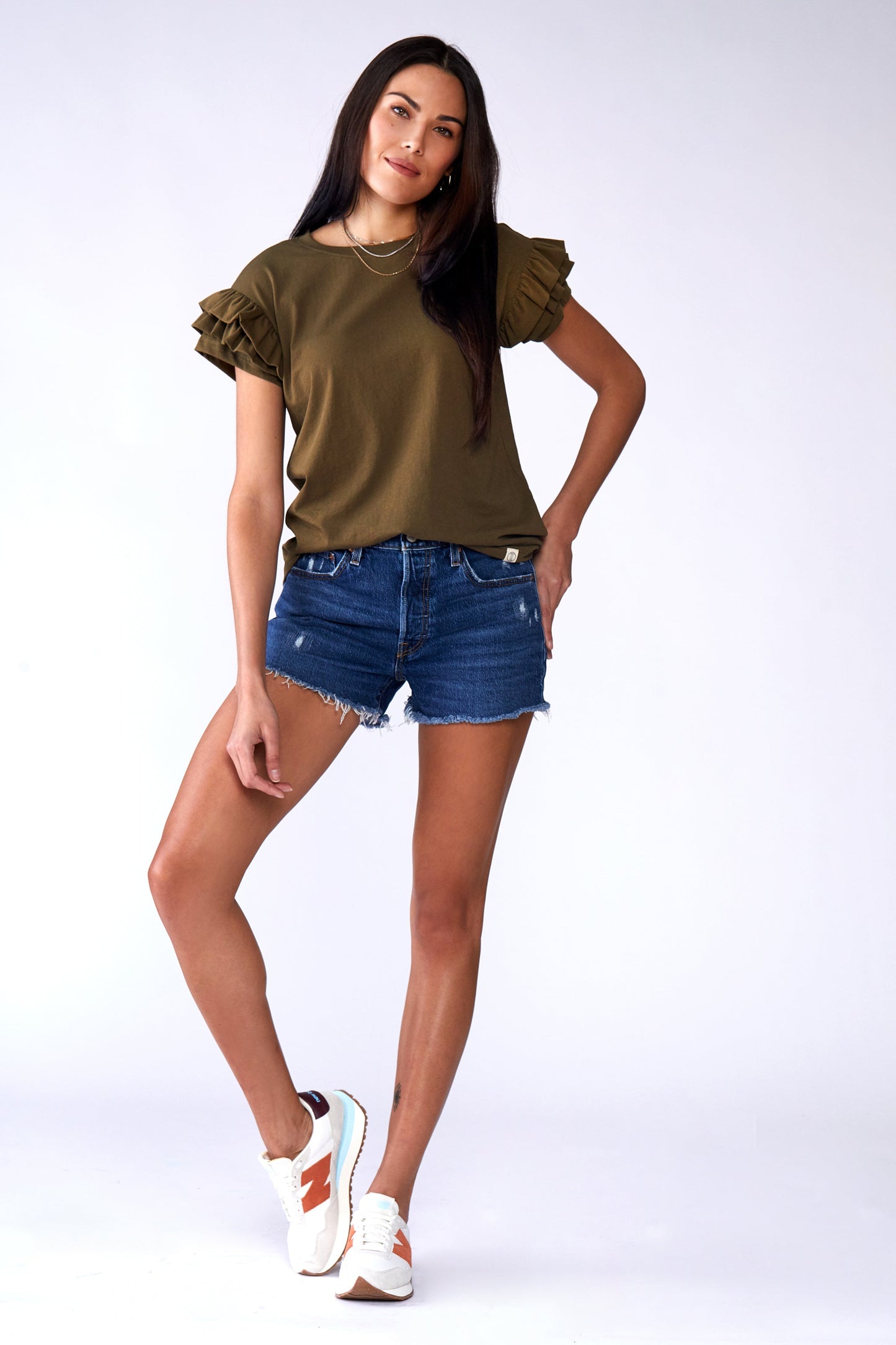 Ella Ruffle Sleeve Tee