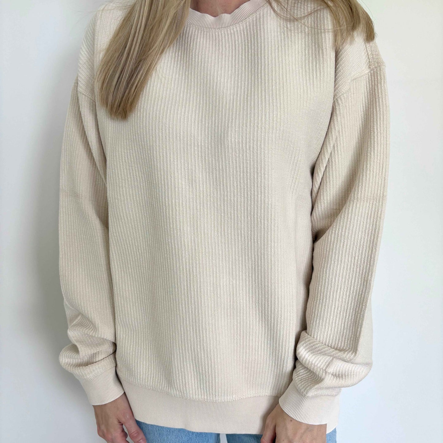 Moonbeam Oversized Corded Crew