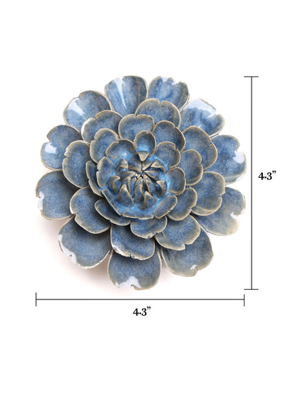 Ceramic Medium Blue Rose