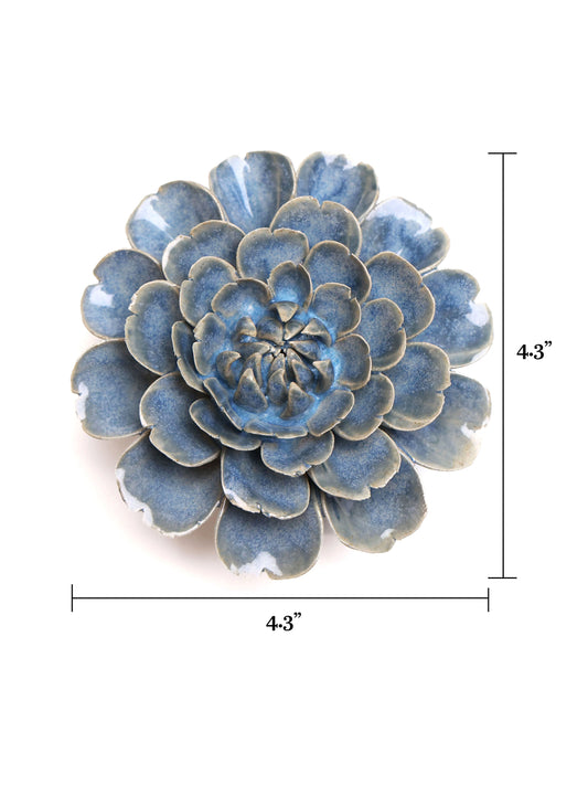 Ceramic Medium Blue Rose