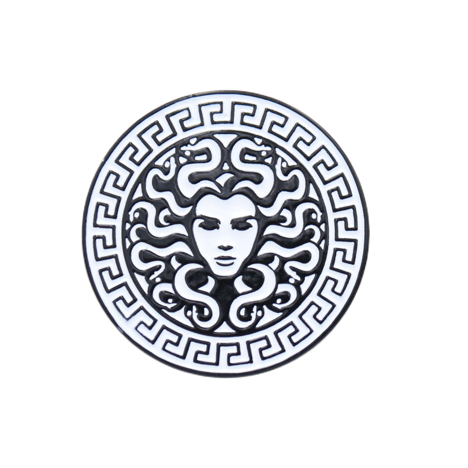 Medusa Enamel Pin - Greek Mythology Feminist Witch Lapel Pin