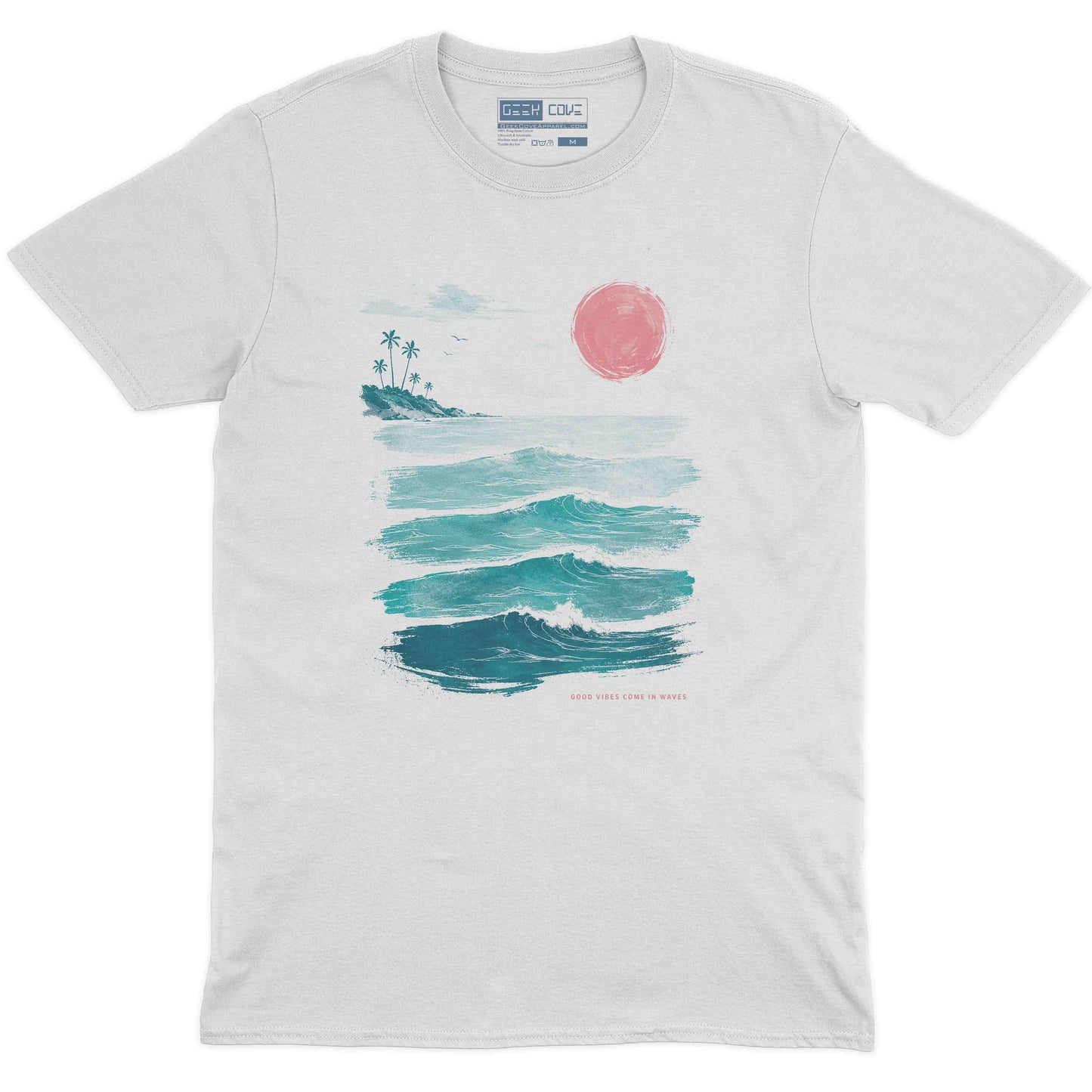 Minimalist Beach Sunset Short Sleeve
