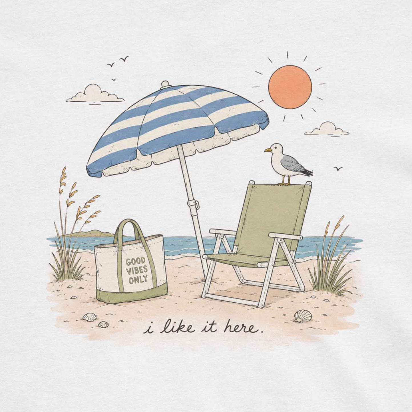 Relaxed Seaside Short Sleeve Tee