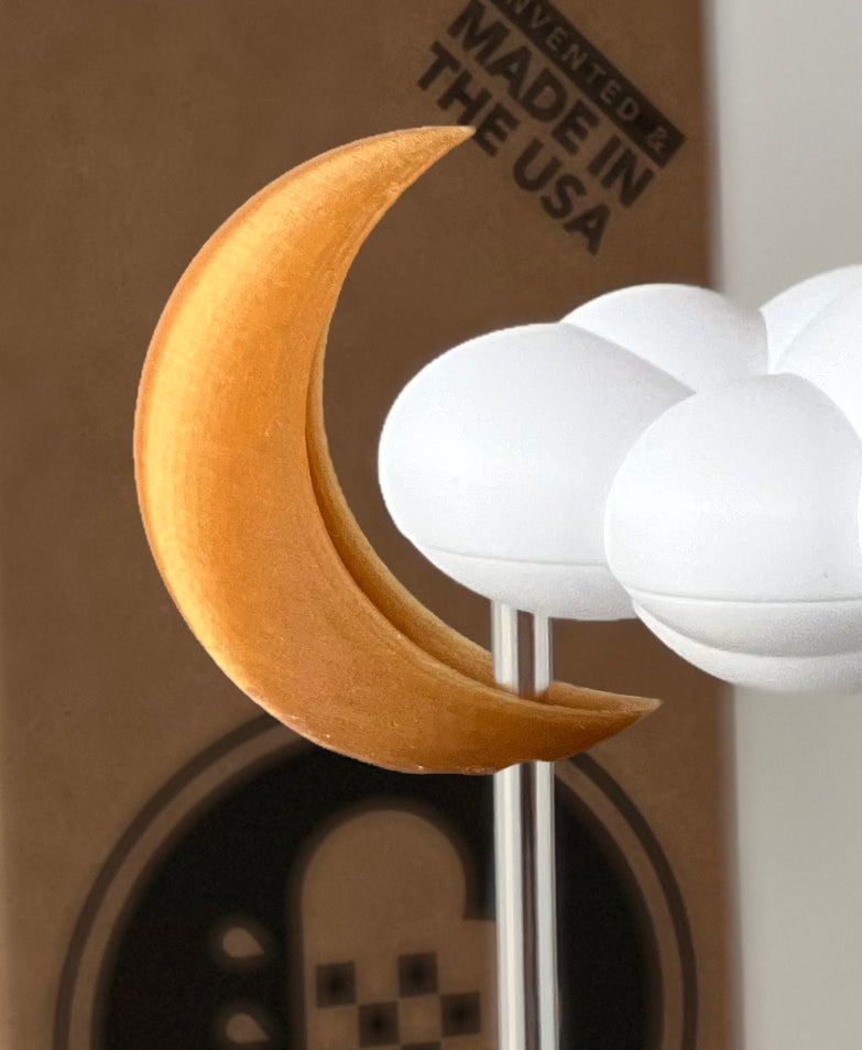 Original Dripping Rain Cloud with Moon Charm