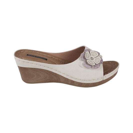 Women's Naples White Wedge Sandals