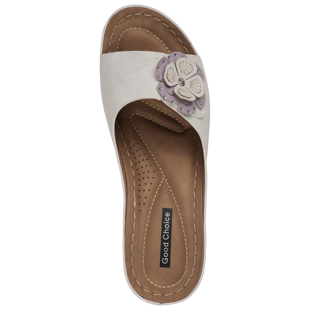 Women's Naples White Wedge Sandals