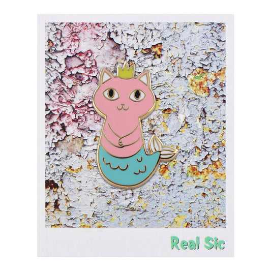 Mermaid Cat -  Real Sic Mermaid Cat Enamel Pin