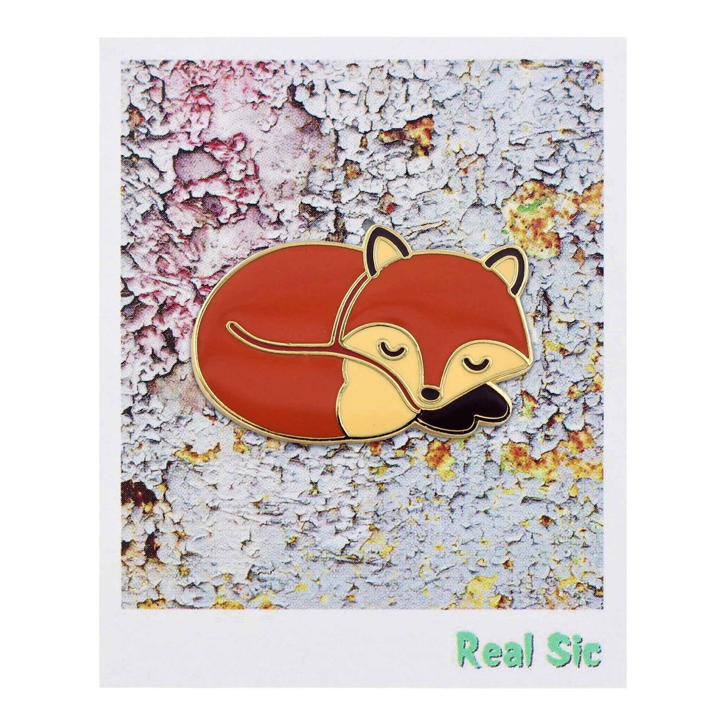 Sleeping Fox - Cute Sleepy Fox Enamel Pin