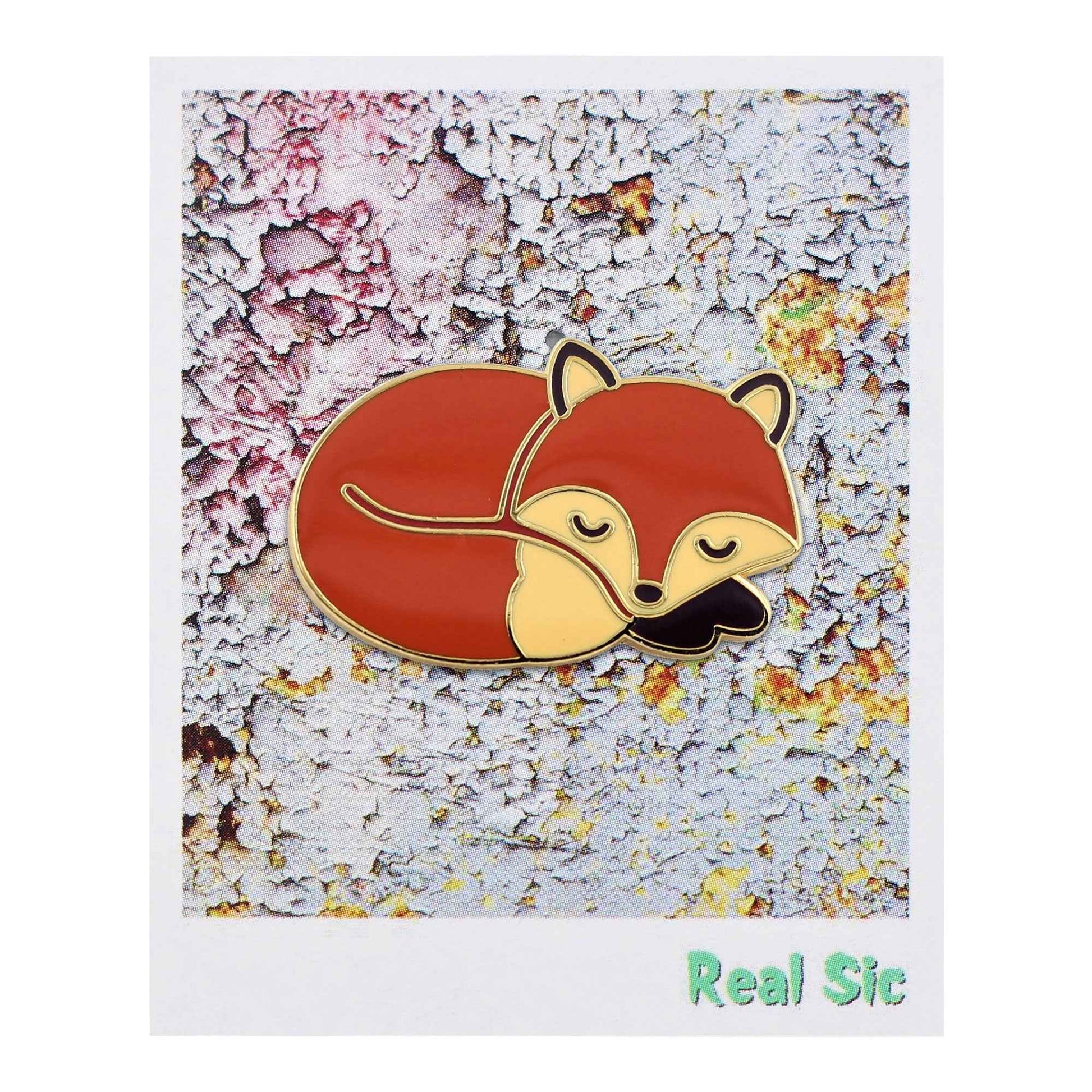 Sleeping Fox - Cute Sleepy Fox Enamel Pin