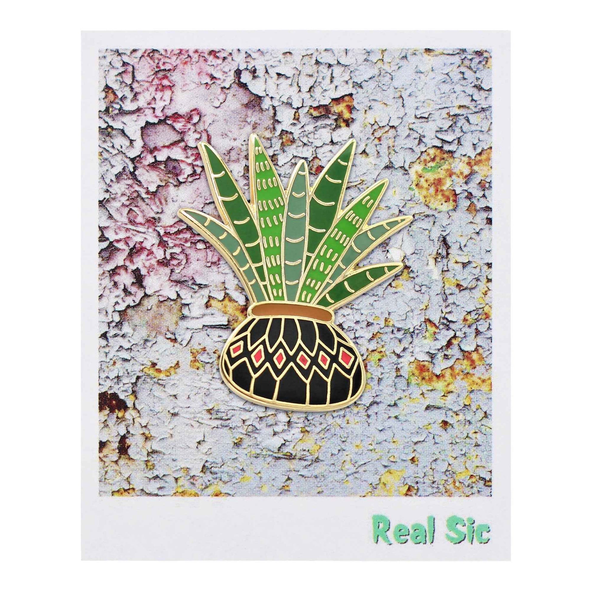 Aloe Vera Plant Enamel Pins By Real Sic - Pins For Your Life