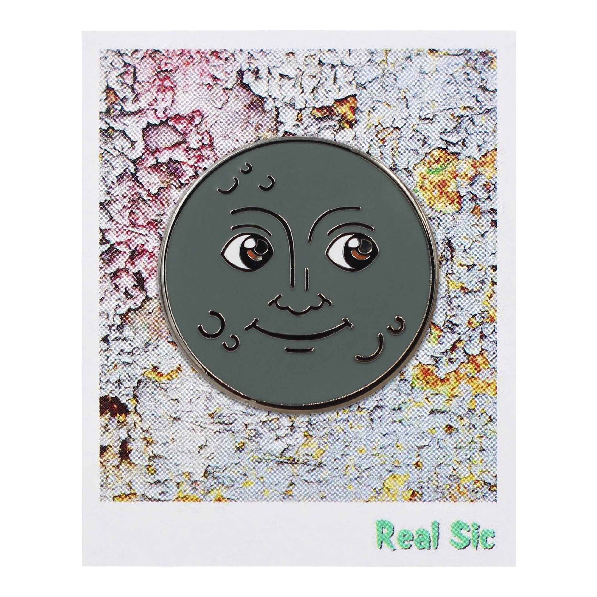 Moon Emoji – New Moon & Full Moon Enamel Pins