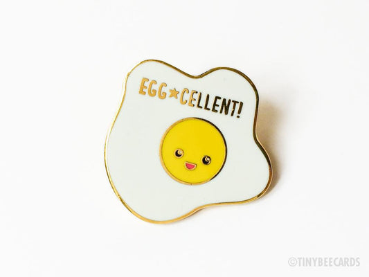 Egg-cellent Fried Egg Hard Enamel Pin