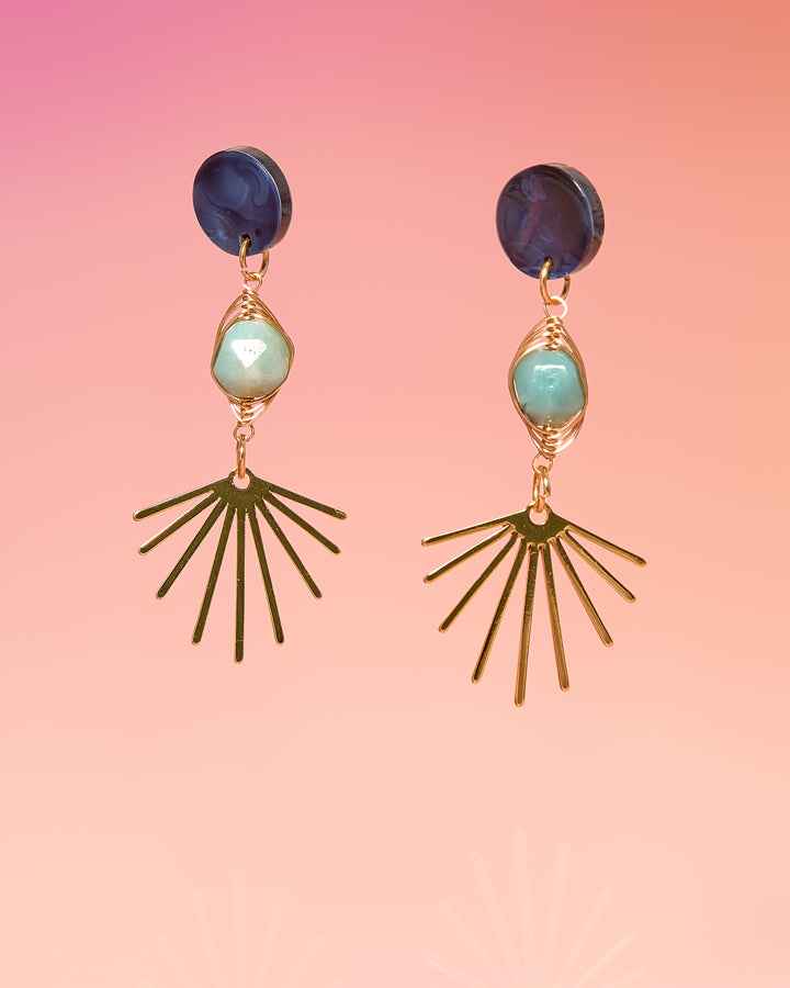 Ofelia Three Tier Dangle Earrings