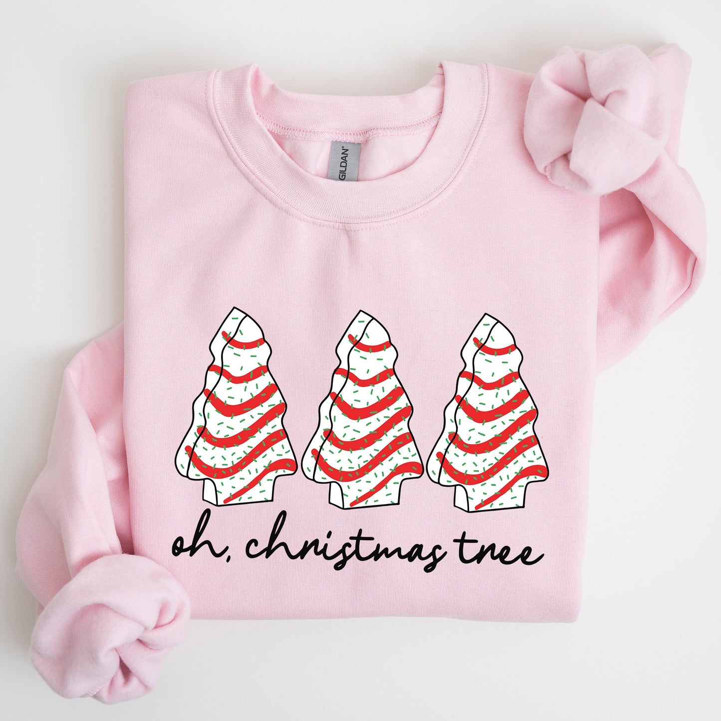 Oh Christmas Tree, Cakes, Winter, Snacks, Santa, Snow, Xmas Sweatshirt