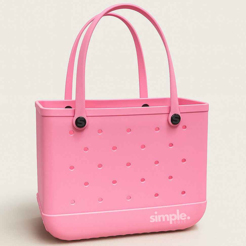 Everyday Extra Large EVA Tote – Pink Lemonade | Waterproof, Lightweight, Sandproof All-Purpose Bag