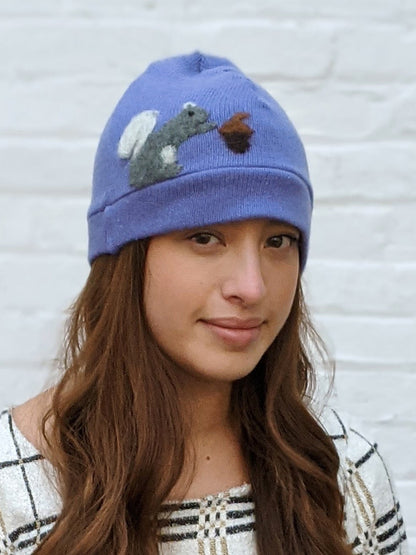 Squirrel Cashmere Hat - Adult