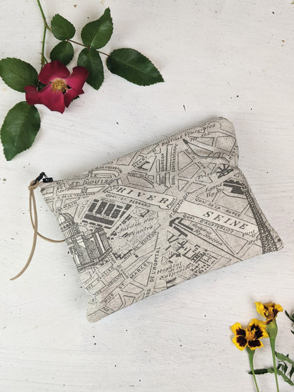 Paris Map Purse