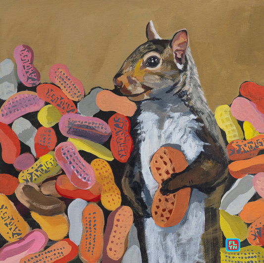 Peanuts Squirrel Print 12x18