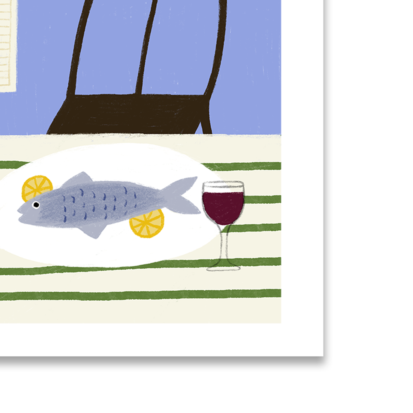 Pesce e Limone Greeting Card