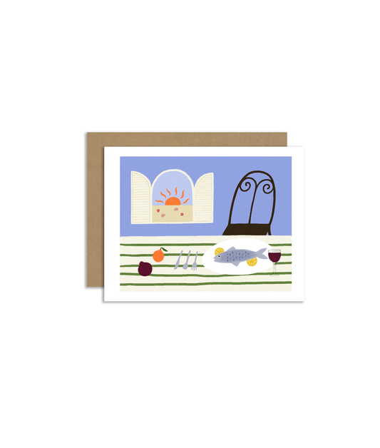 Pesce e Limone Greeting Card